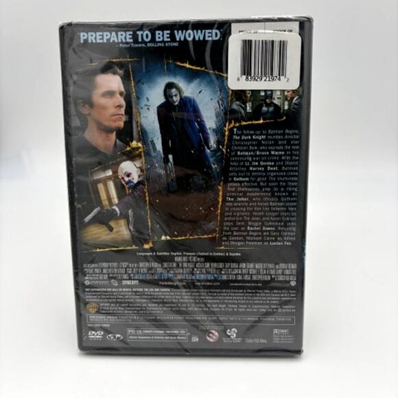 The Dark Knight Widescreen Edition DVD New Sealed Christian Bale Heath Ledger - Picture 2 of 2